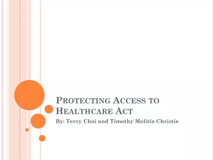protecting access to healthcare act