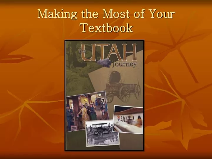 making the most of your textbook