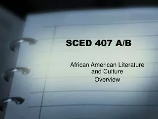 SCED 407 A/B