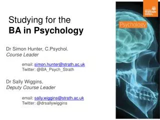 Studying for the BA in Psychology