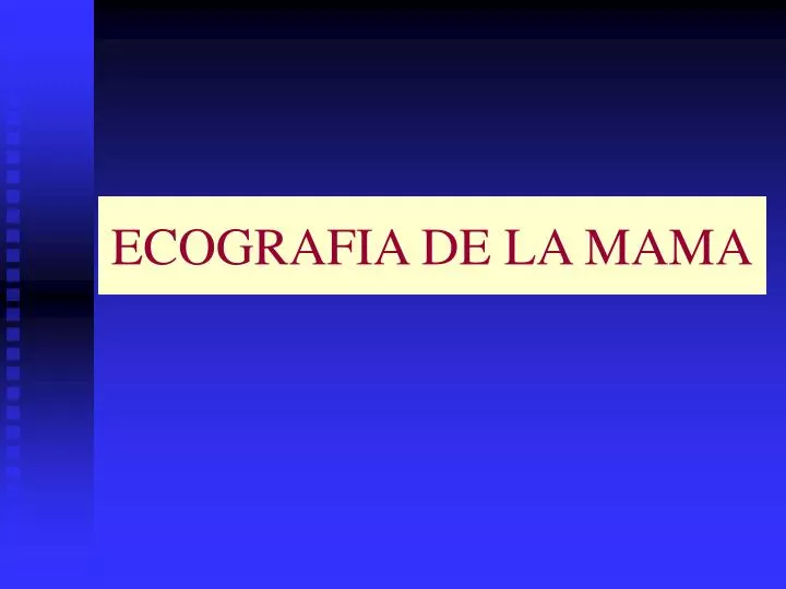 ecografia de la mama