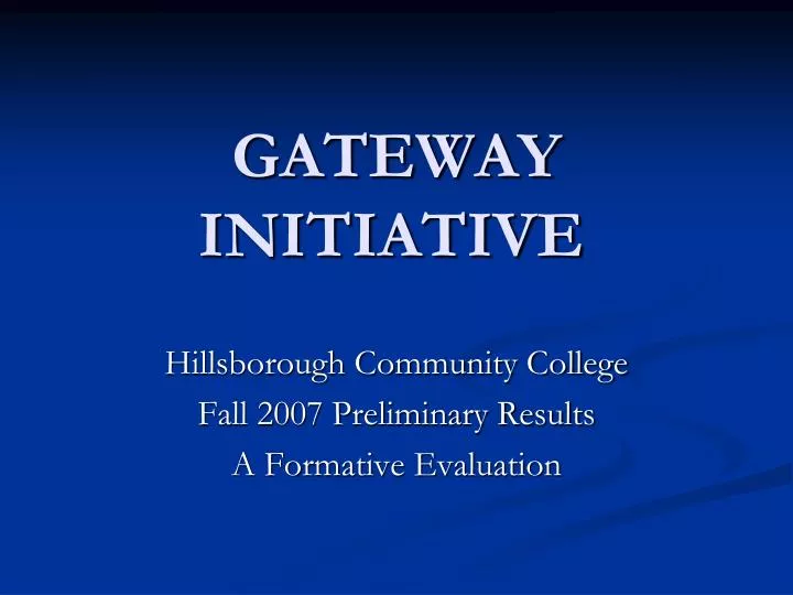 gateway initiative