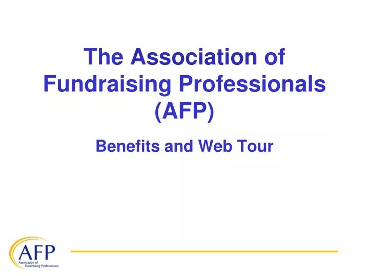 the association of fundraising professionals afp