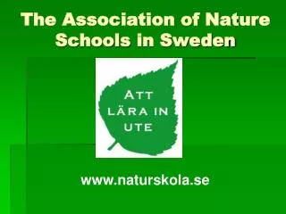 The Association of Nature Schools in Sweden