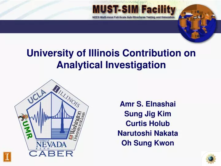 university of illinois contribution on analytical investigation
