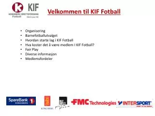 Velkommen til KIF Fotball