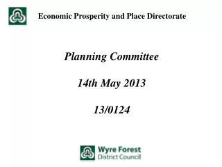 Planning Committee 14th May 2013 13/0124