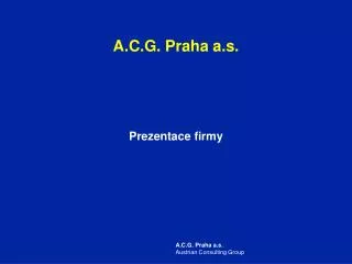A.C.G. Praha a.s.
