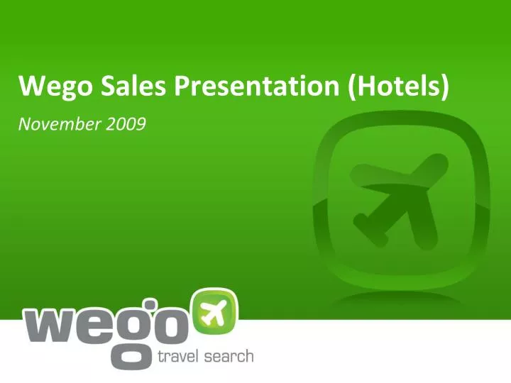 wego sales presentation hotels