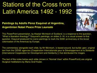 Stations of the Cross from Latin America 1492 - 1992