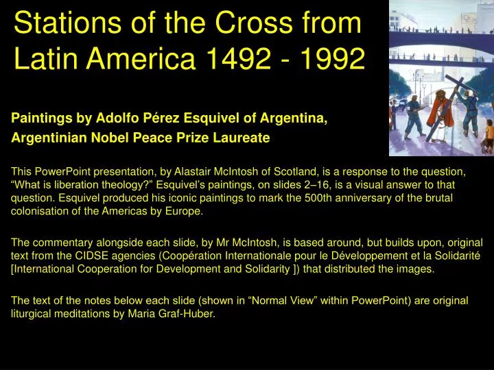 stations of the cross from latin america 1492 1992