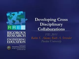 Developing Cross Disciplinary Collaborations