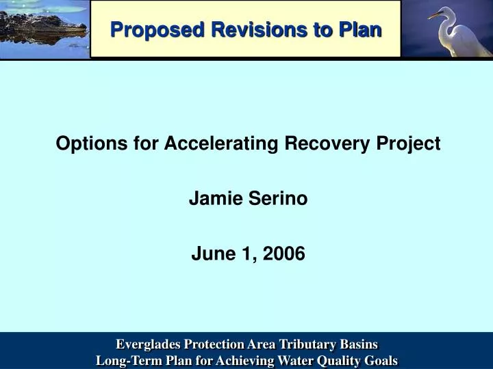 proposed revisions to plan