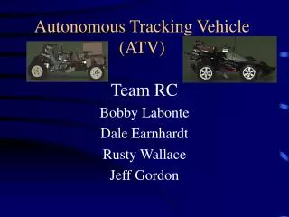 Autonomous Tracking Vehicle (ATV)