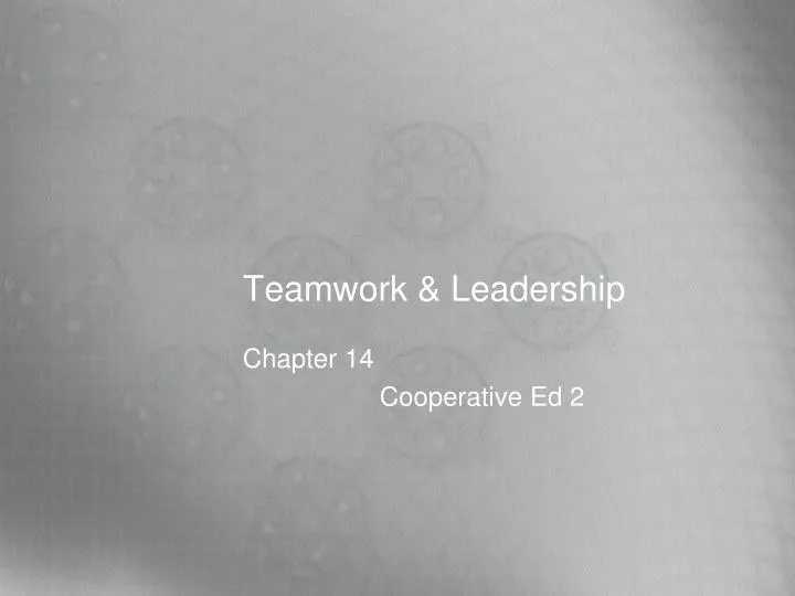 teamwork leadership