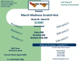 March Madness Scratch-fest
