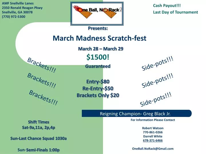 march madness scratch fest