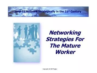 Networking Strategies For The Mature Worker
