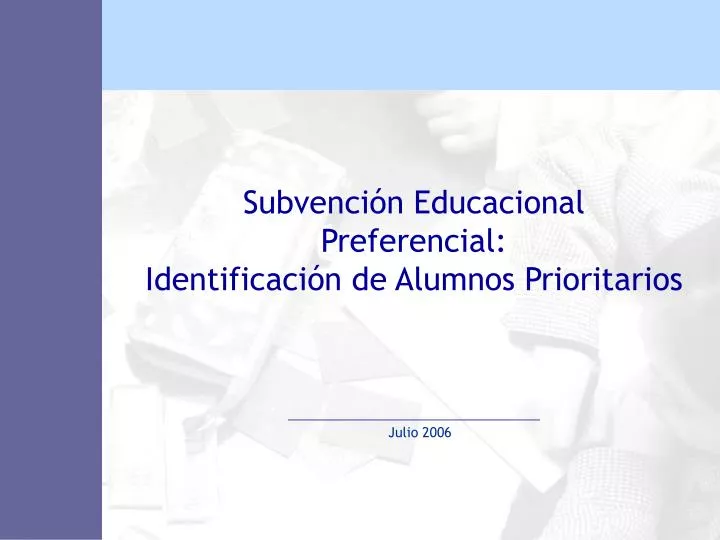 subvenci n educacional preferencial identificaci n de alumnos prioritarios