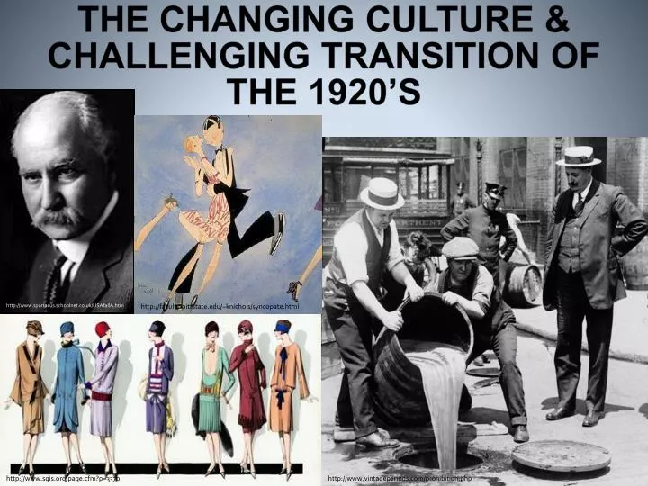 the changing culture challenging transition of the 1920 s
