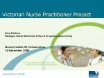 Victorian Nurse Practitioner Project - slide 1
