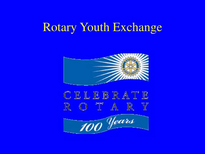 rotary youth exchange