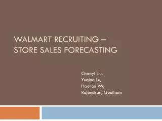 Walmart Recruiting – Store Sales Forecasting