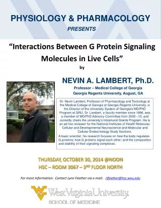 “Interactions Between G Protein Signaling Molecules in Live Cells” by