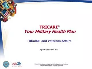 TRICARE Your Military Health Plan: TRICARE and Veterans Affairs