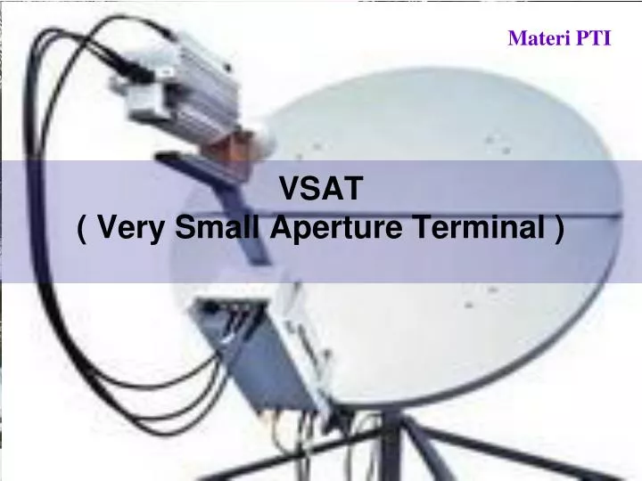 vsat very small aperture terminal