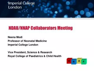 NDAU/NNAP Collaborators Meeting