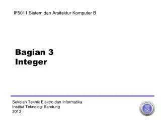 Sekolah Teknik Elektro dan Informatika Institut Teknologi Bandung 2013