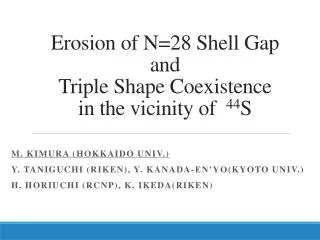 Erosion of N=28 Shell Gap and Triple Shape Coexistence in the vicinity of 44 S