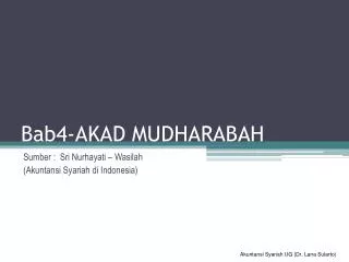 Bab4-AKAD MUDHARABAH