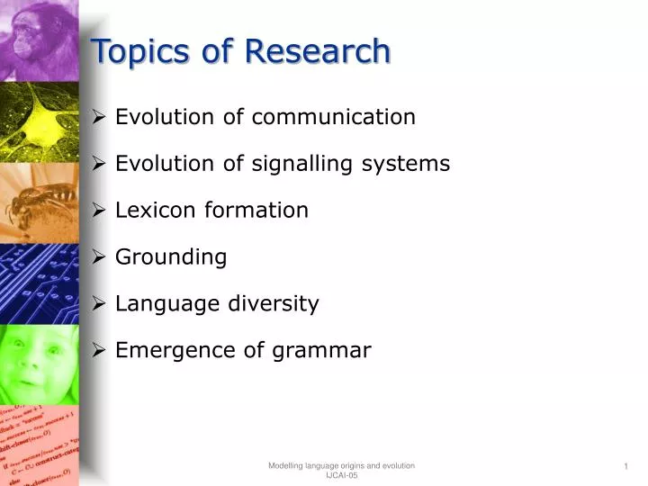 topics of research