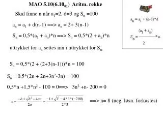 MAO 5.10(6.10 01 ) Aritm. rekke