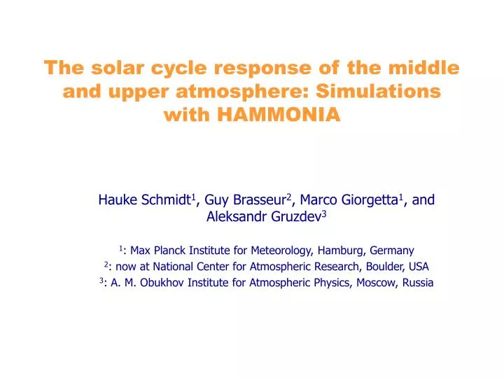 the solar cycle response of the middle and upper atmosphere simulations with hammonia