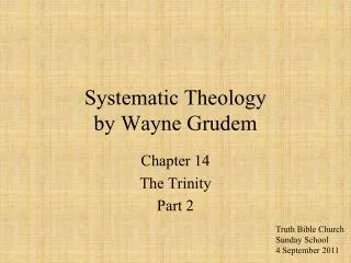 Systematic Theology by Wayne Grudem