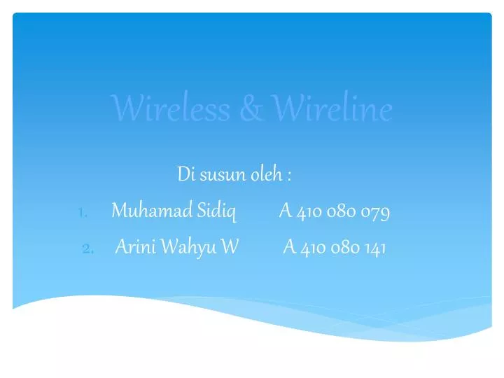 wireless wireline