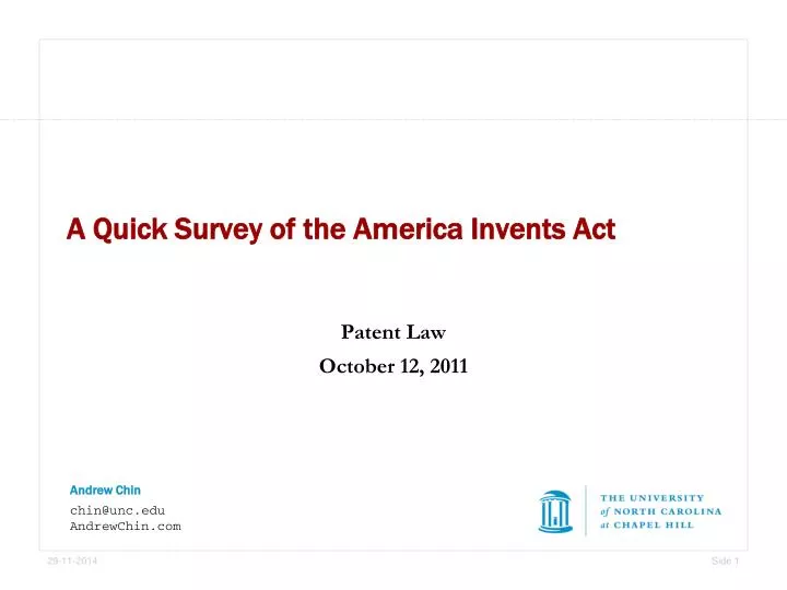 a quick survey of the america invents act