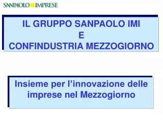 Insieme per l’innovazione delle imprese nel Mezzogiorno