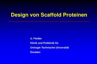 Design von Scaffold Proteinen