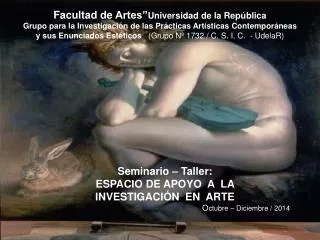 Facultad de Artes” Universidad de la República