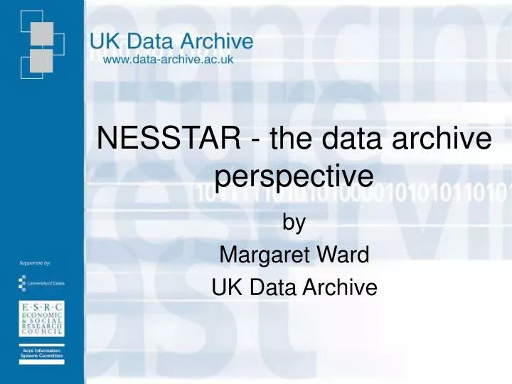 nesstar the data archive perspective