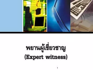 พยานผู้เชี่ยวชาญ ( Expert witness)