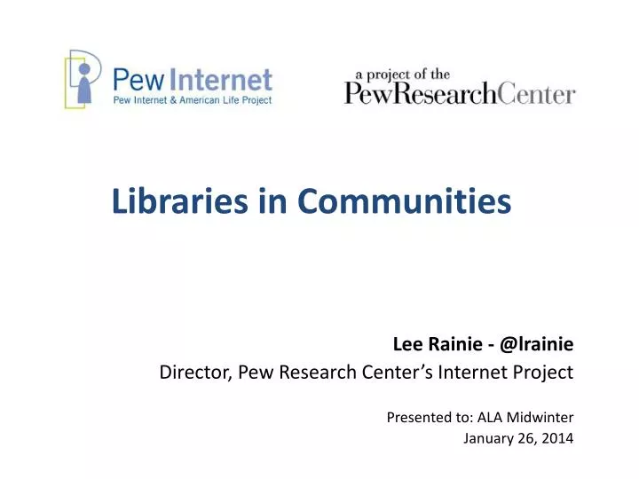 libraries in communities