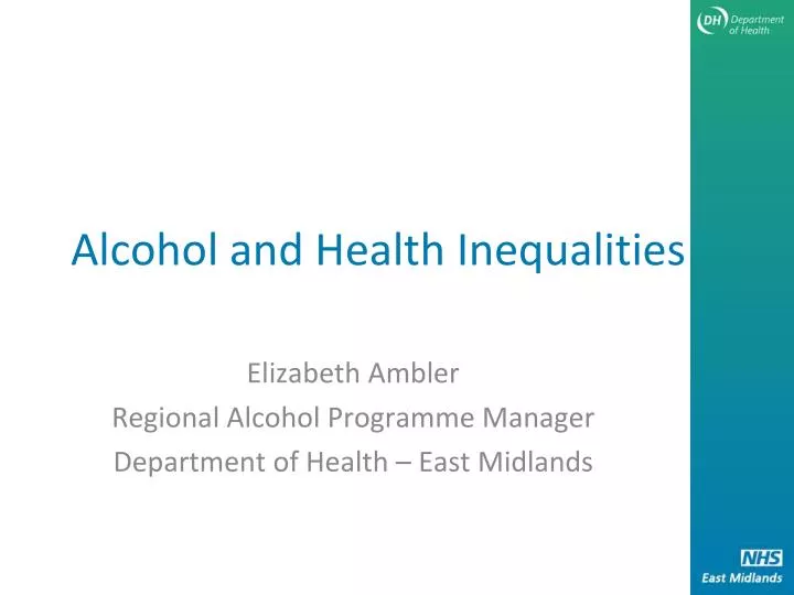 alcohol and health inequalities