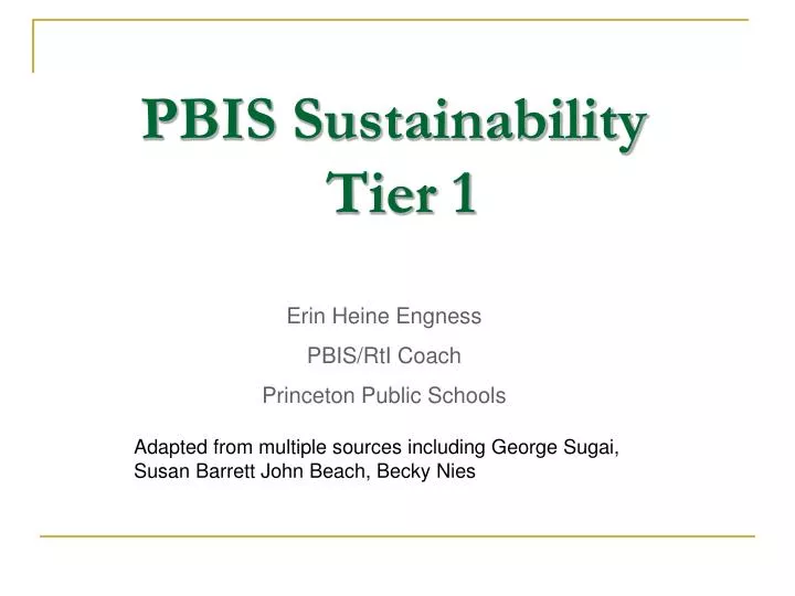 pbis sustainability tier 1