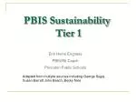 PBIS Sustainability Tier 1