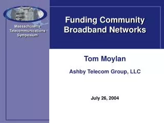 Funding Community Broadband Networks